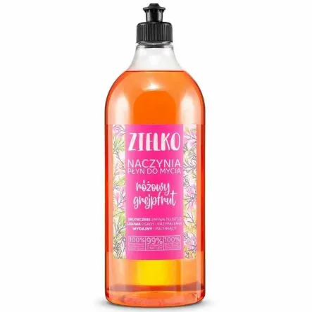 Płyn Do Mycia Naczyń RÓŻOWY GREJPFRUT 1 l - Zielko