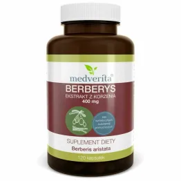 Berberys Ekstrakt 400 mg 120 Kapsułek - Medverita