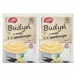 Zestaw 2 x Budyń o Smaku Waniliowym Bezglutenowy Bez Dodatku Cukru 40 g - Celiko