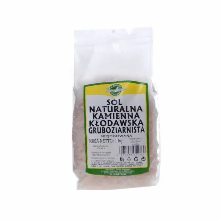 Sól Naturalna Kamienna Kłodawska Gruboziarnista Niejodowana 1 kg - Smakosz