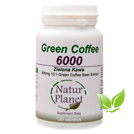 Green Coffee 120 Tabletek - Zielona kawa w tabletkach- Natur Planet
