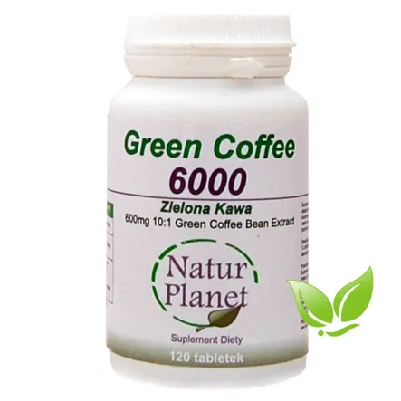 Green Coffee 120 Tabletek - Zielona kawa w tabletkach- Natur Planet