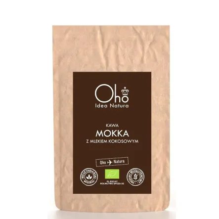 Kawa Mokka z Napojem Kokosowym Bezglutenowa Bio 100 g Oho - Wyprzedaż