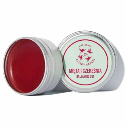 Balsam do Ust Mięta i Czereśnia 15 ml - 4 Szpaki