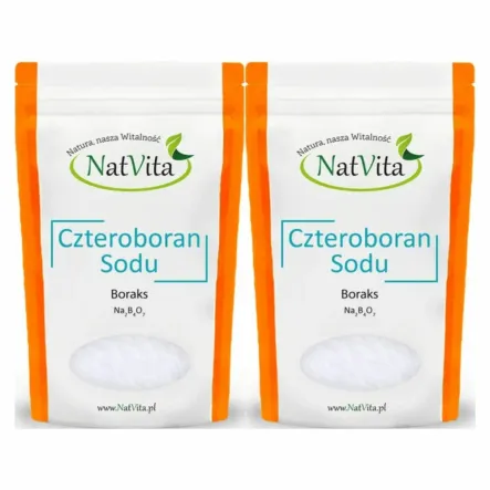 2 x Czteroboran Sodu Dziesięciowodny Boraks 900 g - Natvita Borax