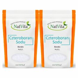 2 x Czteroboran Sodu Dziesięciowodny Boraks 900 g - Natvita Borax