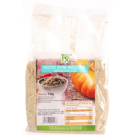 Pestki Dyni Mielone 150 g Radix-Bis Przecena Krótka Data Minimalnej Trwałości