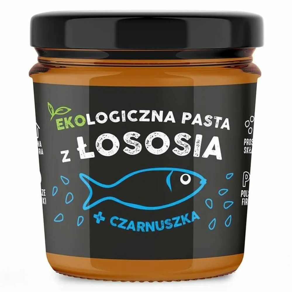 Pasta z Łososia +Czarnuszka  BIO 90 g - Kuterfish