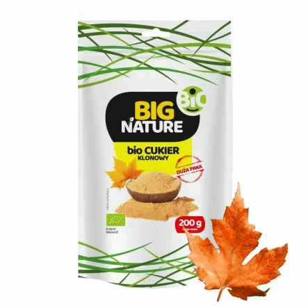 Cukier Klonowy BIO 200 g - Big Nature - Przecena Krótka Data Minimalnej Trwałości