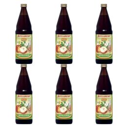 6 x Niepasteryzowany Ocet Jabłkowy Niefiltrowany Bio 750 ml Demeter