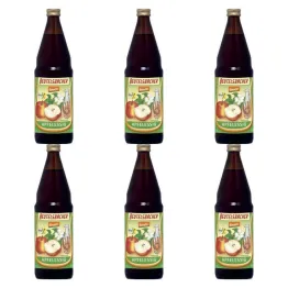 6 x Niepasteryzowany Ocet Jabłkowy Niefiltrowany Bio 750 ml Demeter