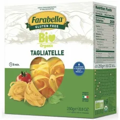 Makaron Kukurydziano-Ryżowy Tagliatelle Bezglutenowy Bio 250 g - Farabella