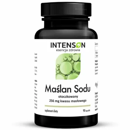Maślan Sodu Otoczkowany 90 Kapsułek - Intenson
