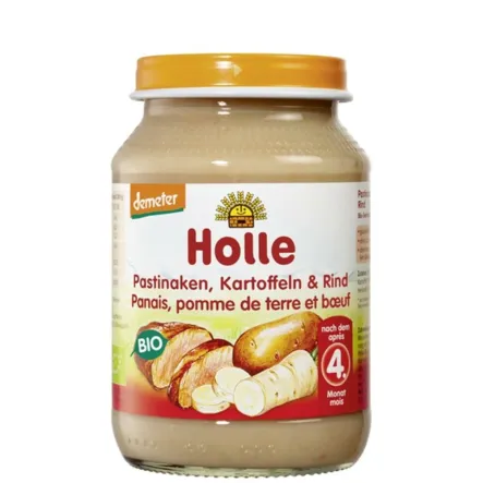 Holle Danie Dla Niemowląt Pasternak Ziemniak Wołowina Bio 190 g od 4 mc