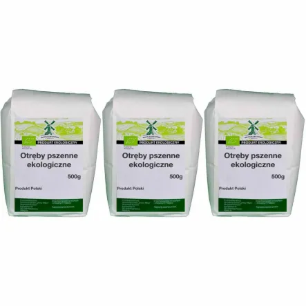 3 x Otręby Pszenne Eko 500 g - Młyn Kopytowa