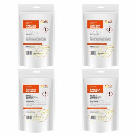 4 x Siarczan Magnezu Sól Gorzka Epsom 1 kg - Mix Brands