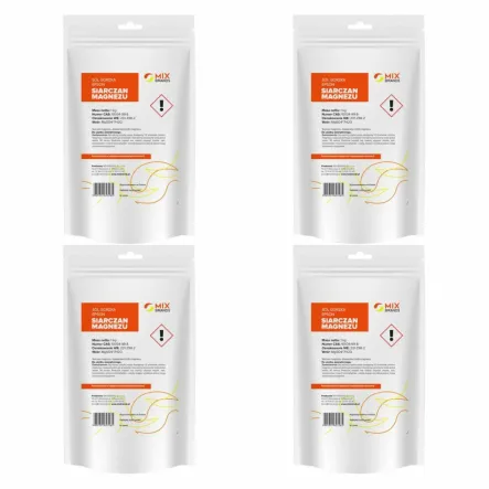 4 x Siarczan Magnezu Sól Gorzka Epsom 1 kg - Mix Brands