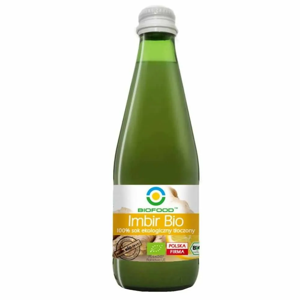 Sok Imbirowy Tłoczony Bio 300 ml - Bio Food – MarketBio