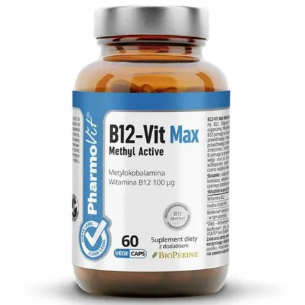 Witamina B12-Vit Max 60 Kapsułek - Pharmovit