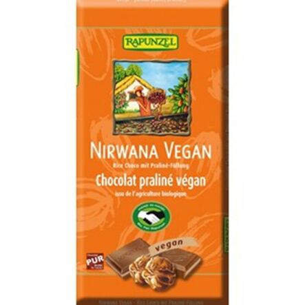 Czekolada Couverture z Nadzieniem Pralinowym Nirwana Bio 100 g - Rapunzel