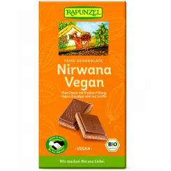 Czekolada Kuwertura z Nadzieniem Pralinowym Nirwana Bio 100 g - Rapunzel