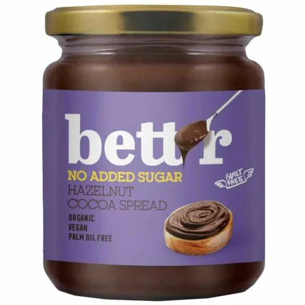 Krem Orzechowo - Kakaowy Bez Dodatku Cukru Bio 250 g - Bett'R