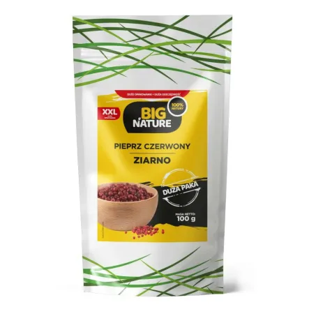 Pieprz Czerwony Ziarno 100 g - Big Nature (data: 28.02.2025)