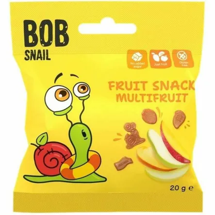 Przekąska Wieloowocowa Bez Dodatku Cukru 20 g - Bob Snail