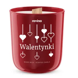 WALENTYNKI - Sojowa Świeca Zapachowa w Szkle - Typ Zapachu Amore Amore - Salire