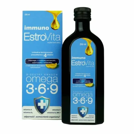 Estrovita Immuno Kwasy Omega 3-6-9 Odporność 250 ml - Skotan