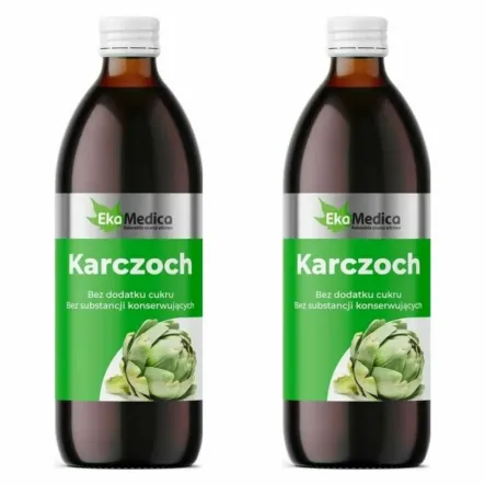 2 x Karczoch Wyciąg z Liści Karczocha 0,5 l - Ekamedica