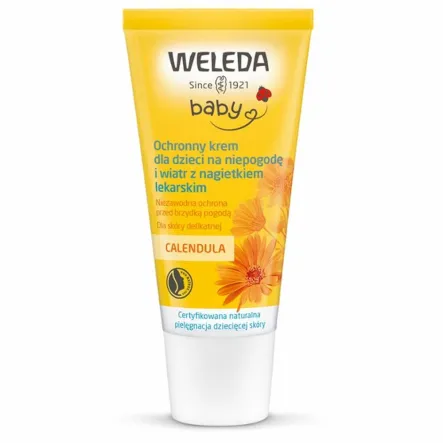 Ochronny Krem dla Dzieci na Niepogodę i Wiatr z Nagietkiem Lekarskim 30 ml - Weleda