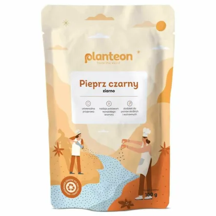 Pieprz Czarny Ziarno 100 g - Planteon