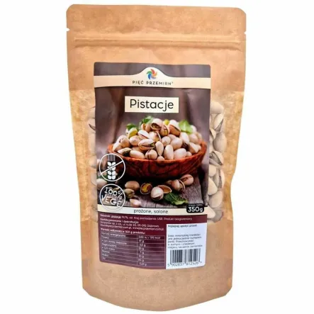Pistacje Prażone Solone 350 g - Pięć Przemian