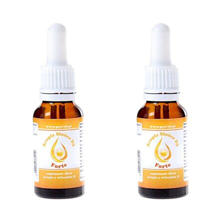 Zestaw 2 x Kropla Słońca Witamina D3 Forte 20 ml - Proved