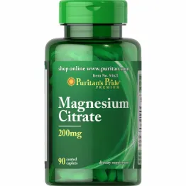 Magnez Cytrynian 210 mg 90 Tabletek - Puritan's Pride