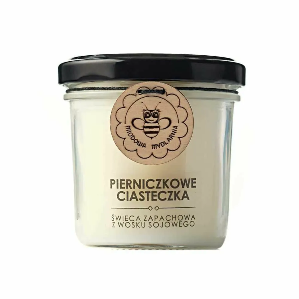 Świeca Sojowa Pierniczkowe Ciasteczka 120 ml - Miodowa Mydlarnia