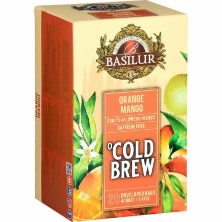 Herbatka COLD BREW Orange Mango Saszetki 40 g (20x 2 g) - BASILUR