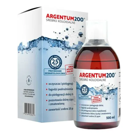 Argentum Srebro Koloidalne 25 ppm 500 ml  -Aura Herbals