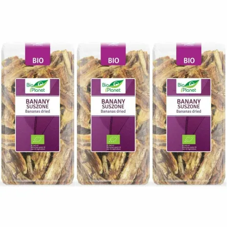 3 x Banany Suszone Bio 400 g - Bio Planet