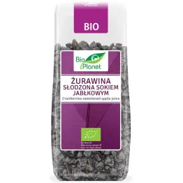 Żurawina Słodzona Sokiem Jabłkowym Bio 100 g - Bio Planet 