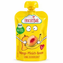 Mus Mango Brzoskwinia Banan BIO Bez Dodatku Cukru 100 g - FruchtBar