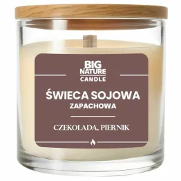 Świeca Sojowa o Zapachu Czekolada i Piernik 225 g - Big Nature