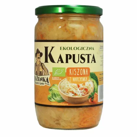 Kapusta Kiszona z Marchewką Bio 680 g (410 g) - NaturAvena
