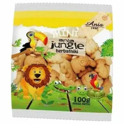 Herbatniki Mini Jungle 100 g - Ania