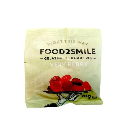 Żelki Bez Dodatku Cukru Bezglutenowe Wegańskie Very Berry 20 g - Food2Smile