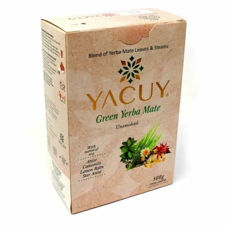 Yerba Mate Yacuy Camomila Unsmoked Vaccum z Anyżem Gwiaździstym  500 g - Wyprzedaż