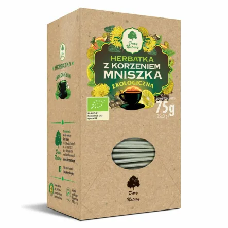 Herbatka z Korzeniem Mniszka Eko 75 g (25x 3 g) - Dary Natury