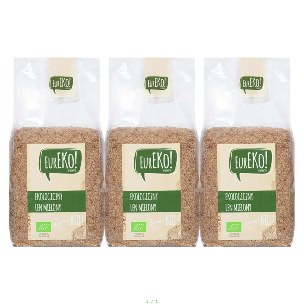 3 x Len Mielony Bio 250 g - Eureko