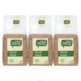 3 x Len Mielony Bio 250 g - Eureko